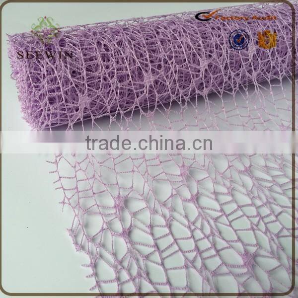 spider mesh fabric rolls for flower gift wrapping big spider