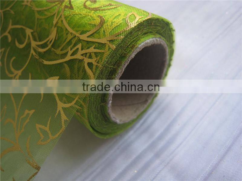 Bronze Spring Green Leaves Rectangle Table cCloth