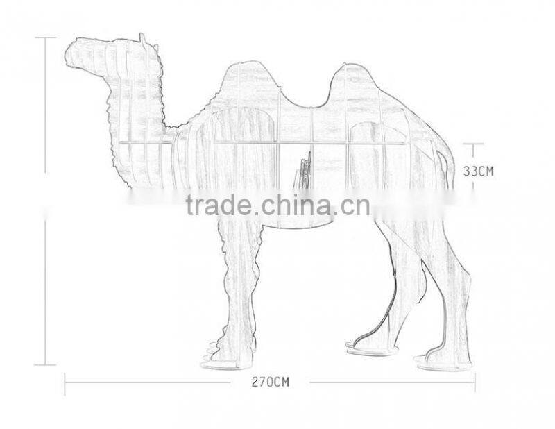 Home decoration High Quality Wooden DIY Camel Display end Table