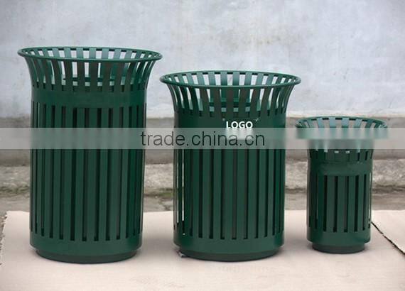 Arlau outdoor metal galvanized waste containers