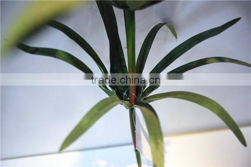 Home garden decoration 108cm hight yellow Single branch 6 heads small artificial wedding flowers ELTH03 0401