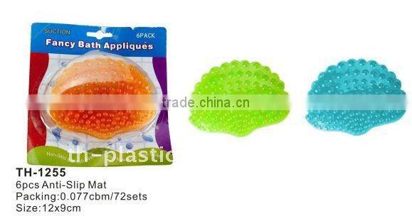 Non slip star shape bathroom mat sets