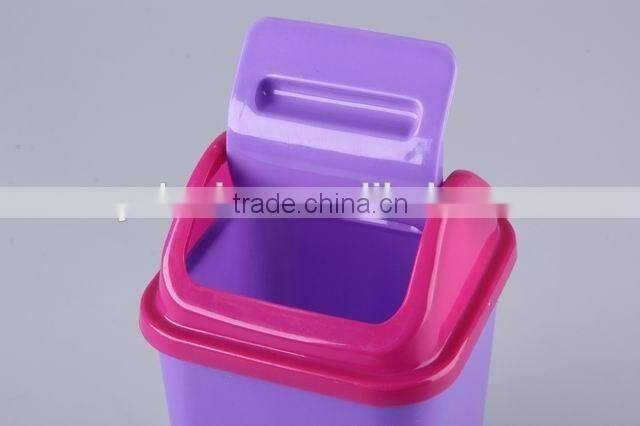 Square Plastic Trash Can/Rubbish Bin Household Garbage Can