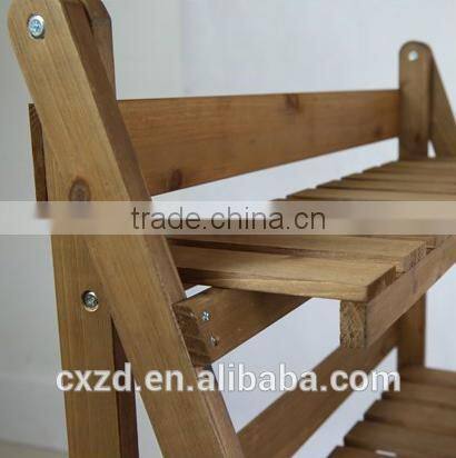 wholesale high quality wooden flower shelf