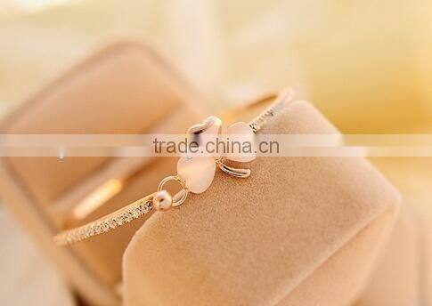 Wholesale stainless steel bracelet opals bangle bracelet