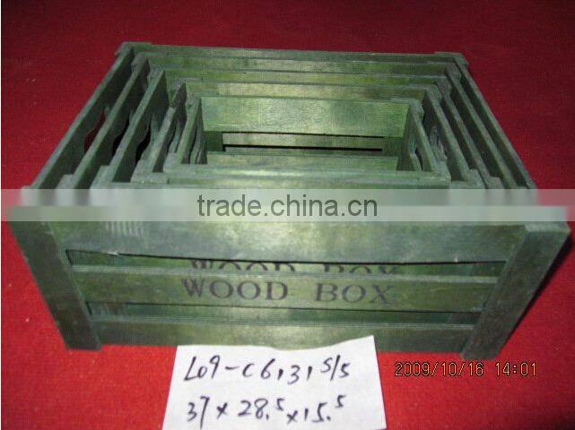 wholesale customized colorful antique wooden crate