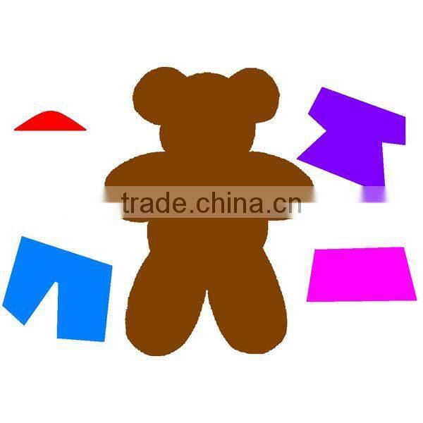 high quality premium new custom non-woven felt diy zoo animal craft kit for kids baby educational toy manufacturer in China OEM