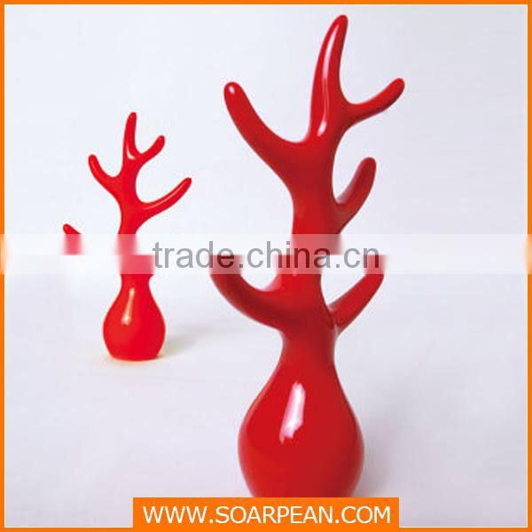 Unique metal jewelry tree stands