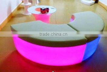 flexible shaped led lighted rechargeable led bench color change led bench