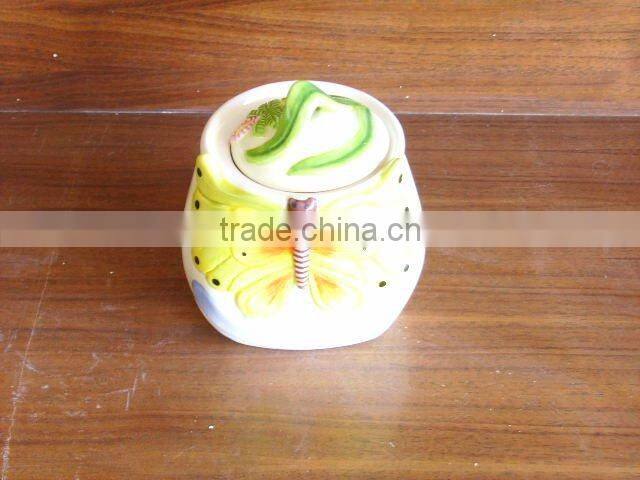 Ceramic embossment seal pot