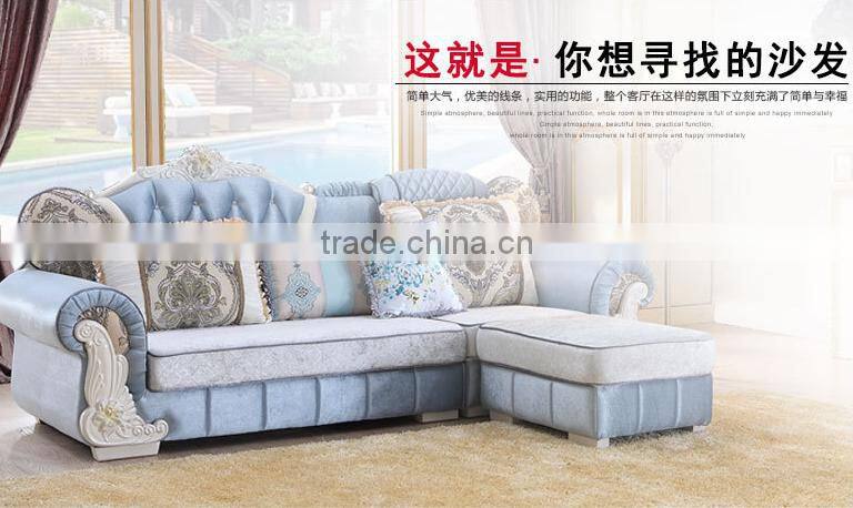 201# Best selling antique Classic Fabric Chaise Lounge /corner sofa/ functional sofa
