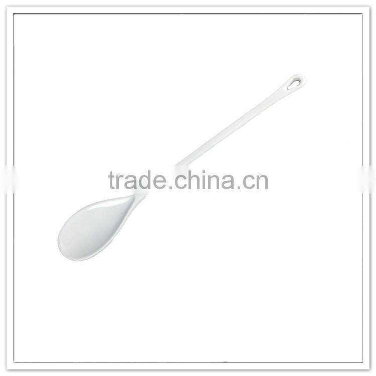 SGS manufacturer directly supply modern kitchen used solid color white plastic tasting spoons