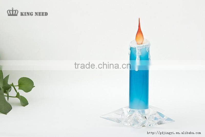 Acrylic wedding party led star base candle light christmas decoration gift