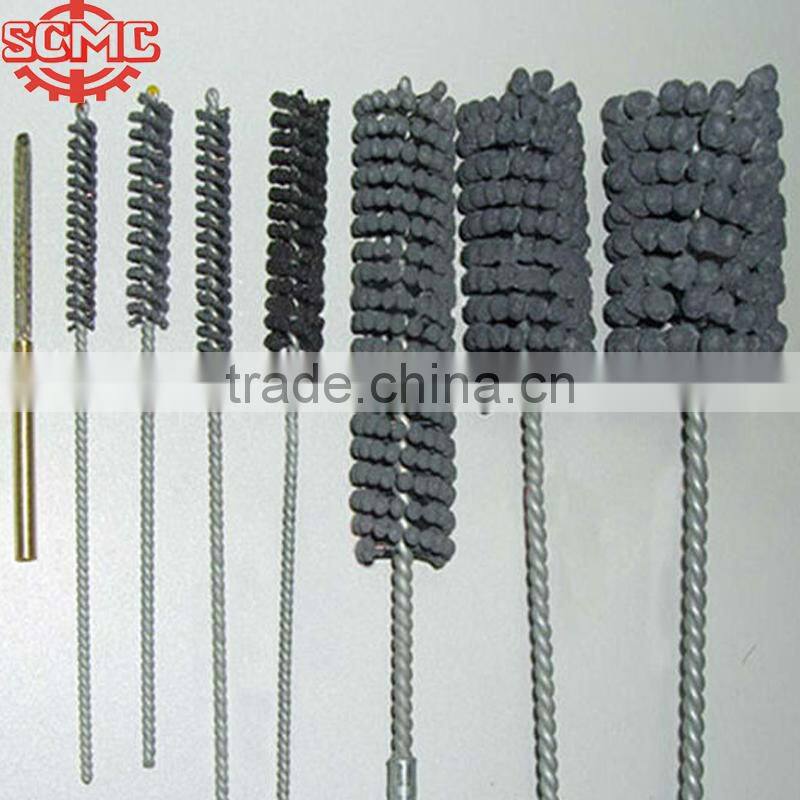 industrial twisted handle abrasive ball polishing brush