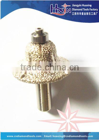 Mini Diamond router bits for grinding stone / Vacuum Brazed diamond engraving bits