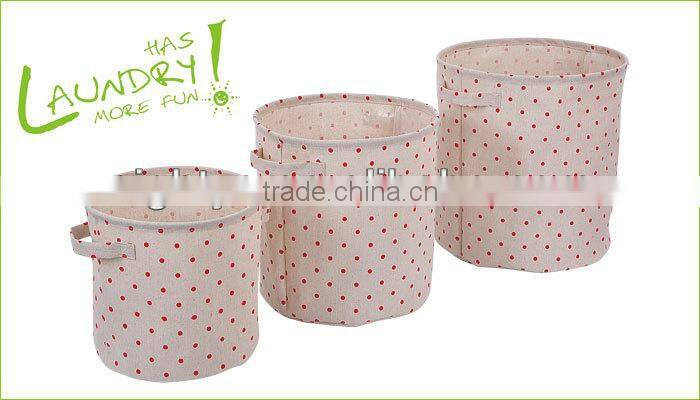 2014 high quality large capacity hot sale cotton and flax cloth storage carton