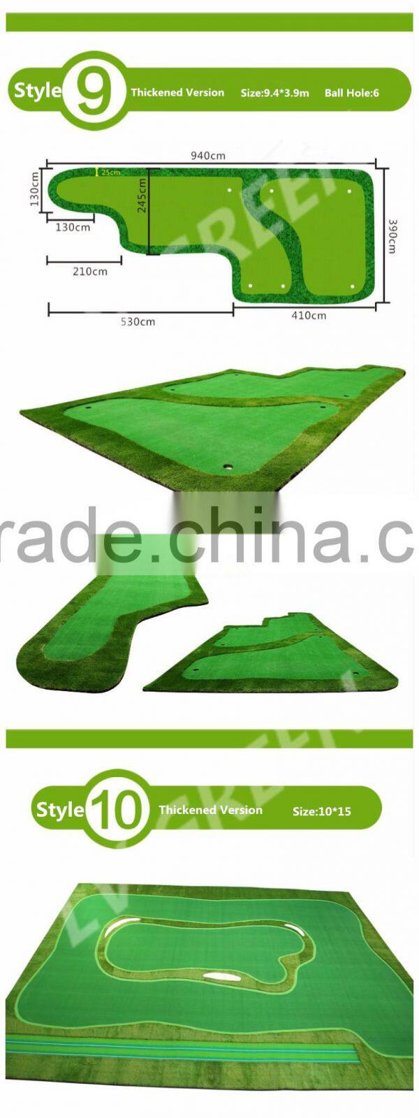 2015 best choice Synthetic Lawn for commercial facilities Golf Greens