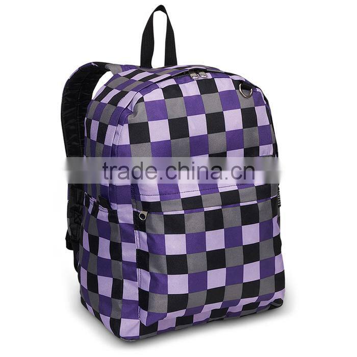 2016 zebra-stripe fabric wholesale colorful polyeste foldable bag back to school backpack