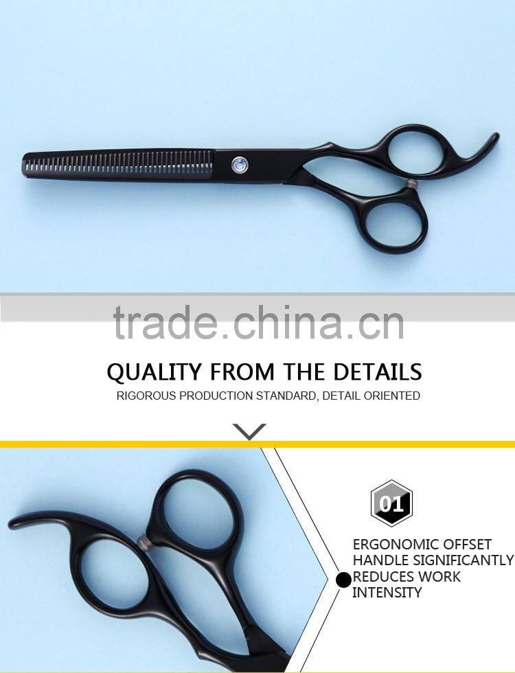 CS-6540VB 6.5inch 40teeth black teflon coated pet thinning dog grooming scissors