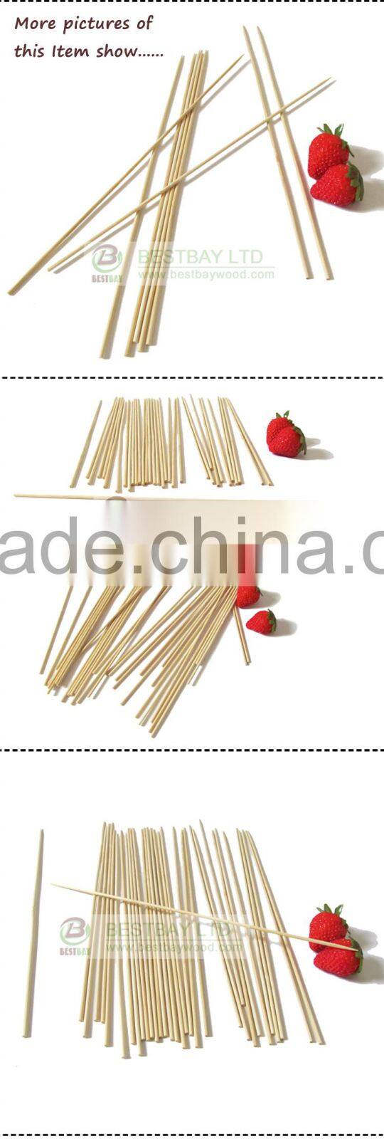 Factory hot sell bamboo bbq skewer,bamboo skewer 40cm