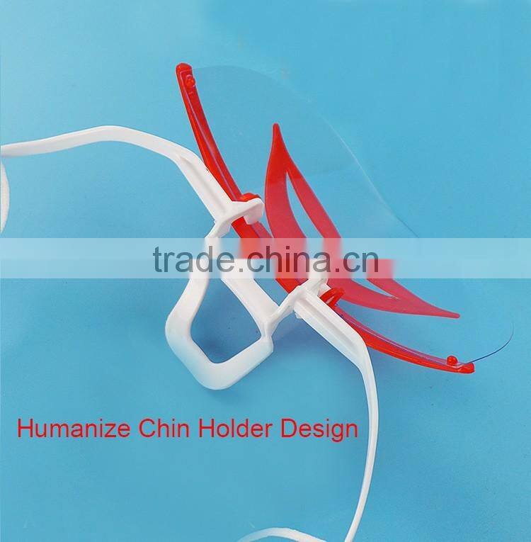 Smiley type restaurant widely popular used anti smoking clear catering transparent face mask for food service