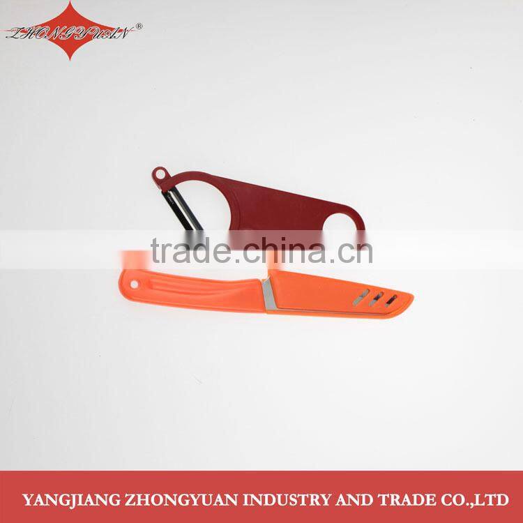 Bias Y shaped vegetable peeler and stainless steel paring knife set