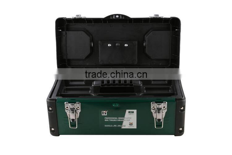 High Quality 14'' 17'' 19'' Double Layer Metal Tool box,Iron Tool Case