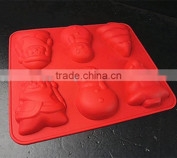 10113Christmas shaped silicone chocolate mould and mold