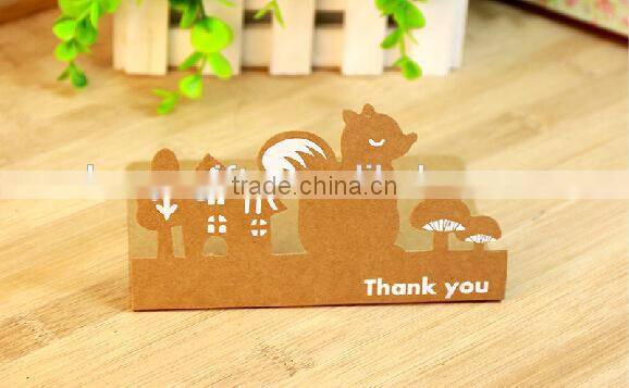 Kraft Paper Greeting Cards 4 Styles Creative Handmade Greeting Card Happy Birthday Invitation Cards