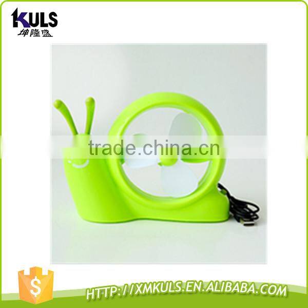 220v Usb battery snail small fan lovely mini plastic fan