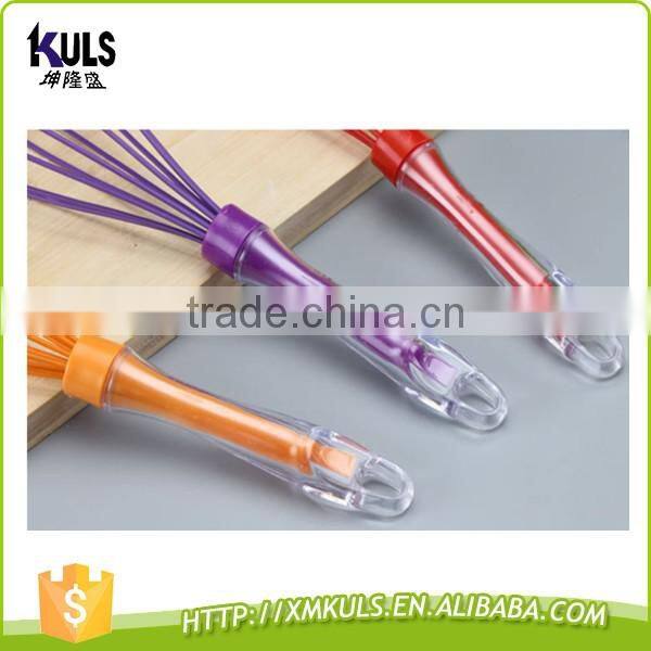 Colorful FDA/LFGB Food grade silicone kitchen whisk tools egg beater