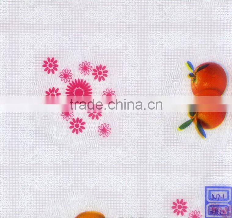 NEW Style Designed HOT SELL Fashion Printed PVC clear table cover cloth