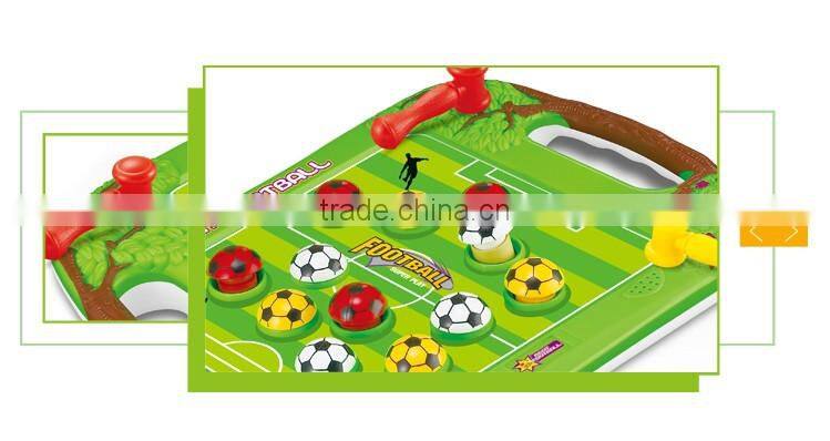 New product play game electrical hammer toy football stadium