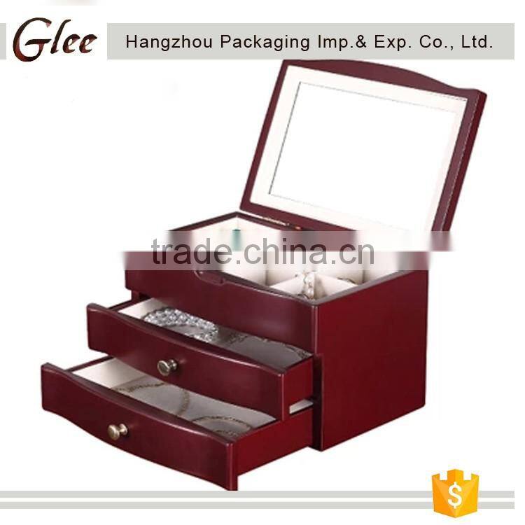 Luxurious pretty custom wooden jewellery box