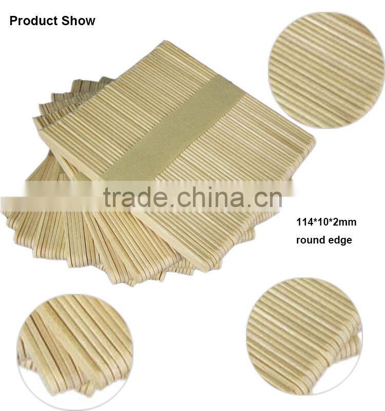 straight edge birch wood ice cream sticks in bulk