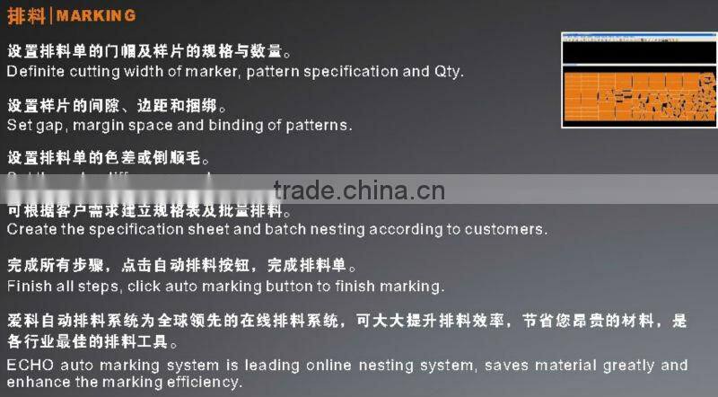 IECHO Textile Cuttifor Appreal and Fabric and Sheets Machine/Machinery ith Garment Industry