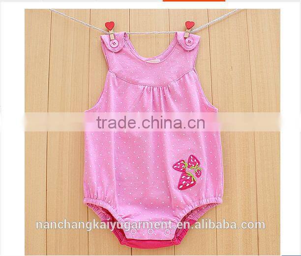 cotton plain baby rompers,cute baby rompers,summer baby girl rompers