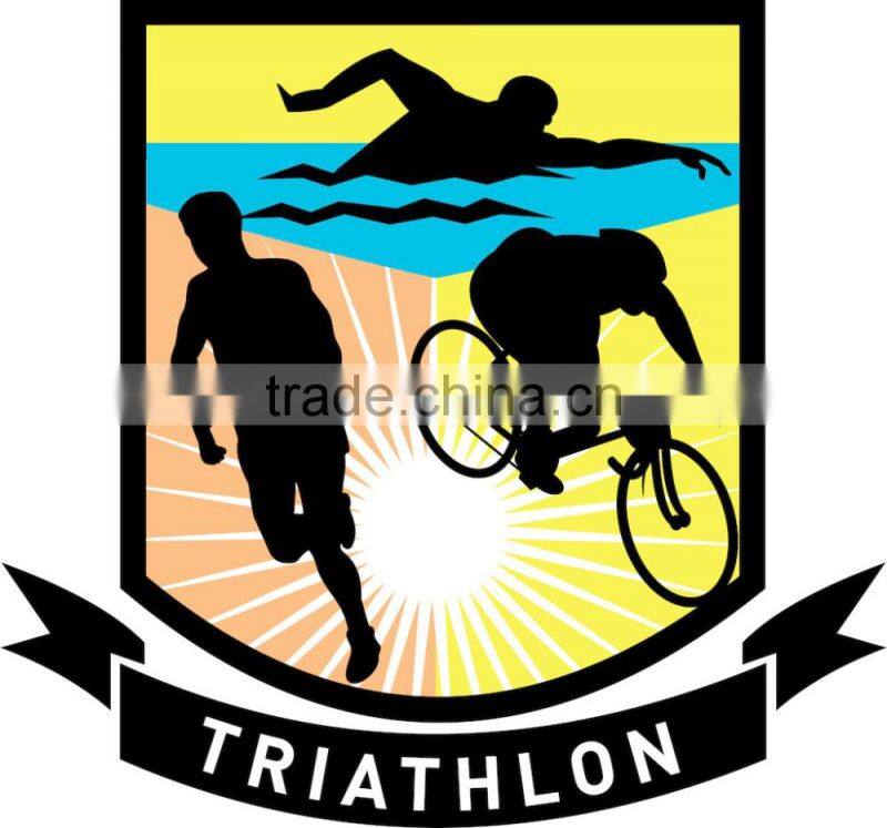 Hongen apparel sublimated fitting lycra dry fit compression triathlon clothing