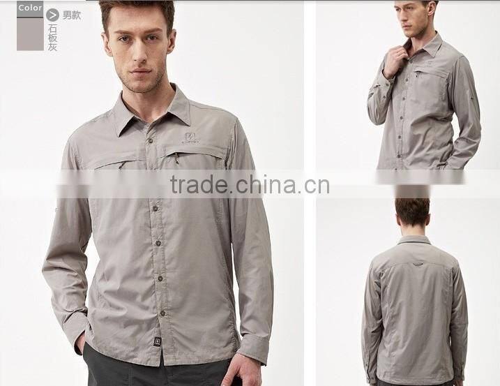 2017 high quality Summer Long Sleeve Shirt Quick Dry Men UV Protection Outdoor FISHING Shirt