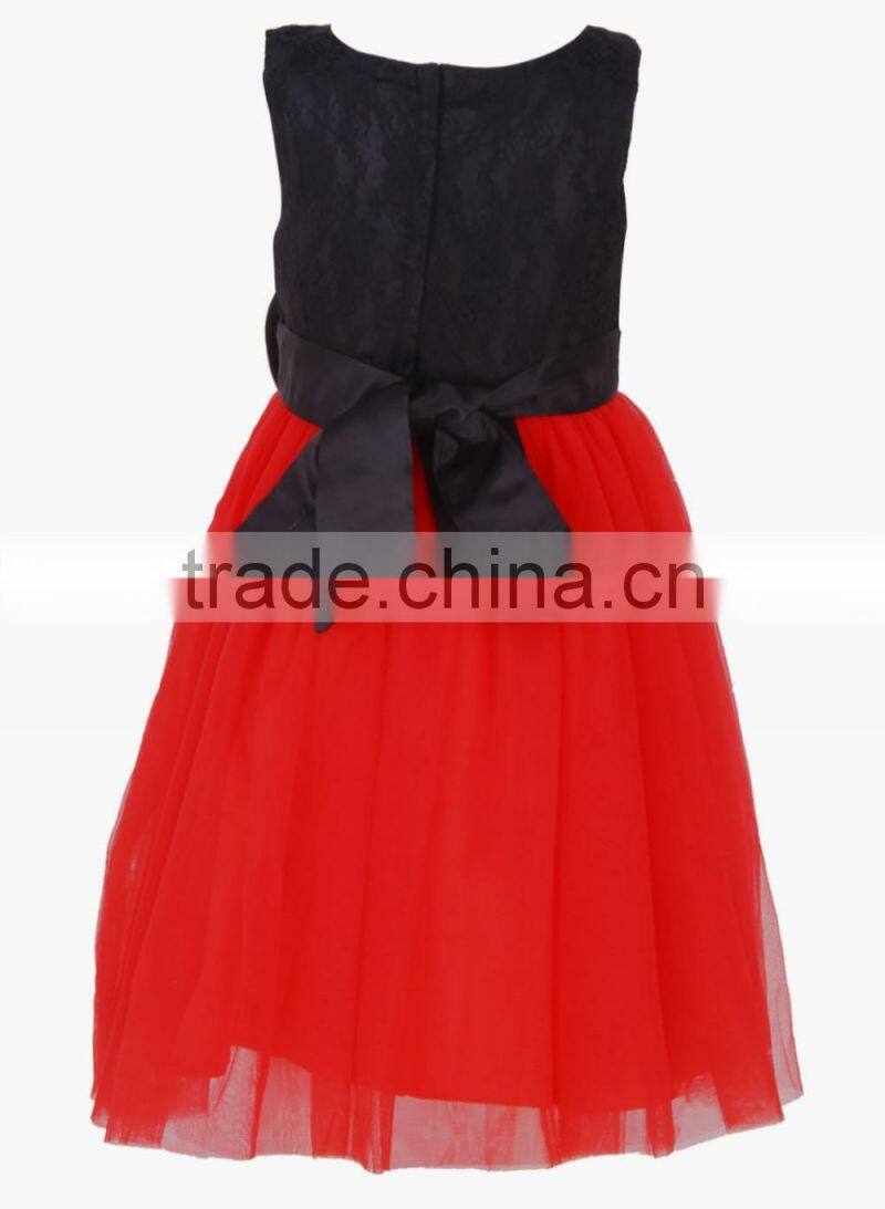 Kids Childern Party Frocks Designs Dress With Embellishments Gril Dresses Wholesale Children's Boutique Clothing HSD5619