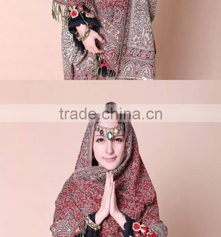 Turkey and India pashmina shawl warm/muslim prayer shawl hijab/wool cashmere shawl scarf