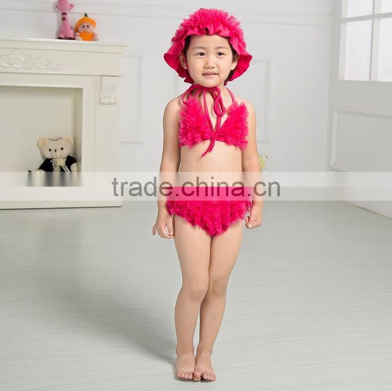 2017 Baby summer beach clothing set baby bikini kids swimwear fashion swimming wear for children
