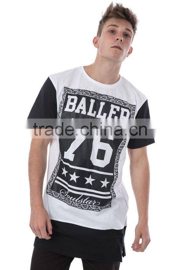 2016 fashion new design youth long tail t shirt
