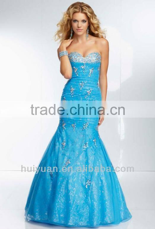 Ladies backless mermaid party wear gown formal evening gown