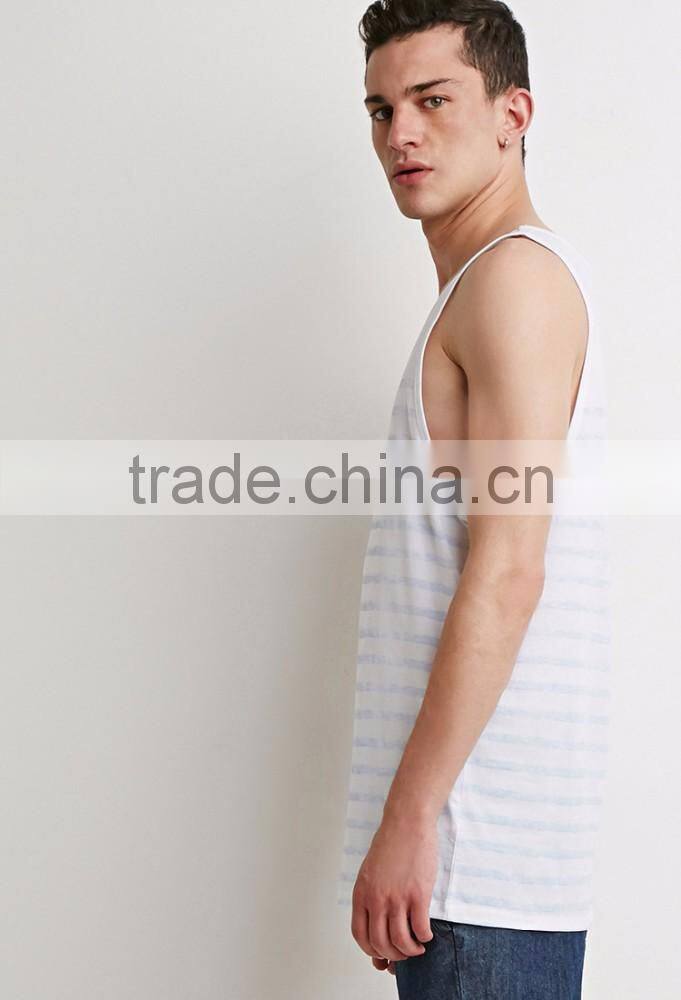 Wholesale printed two-tone tank top