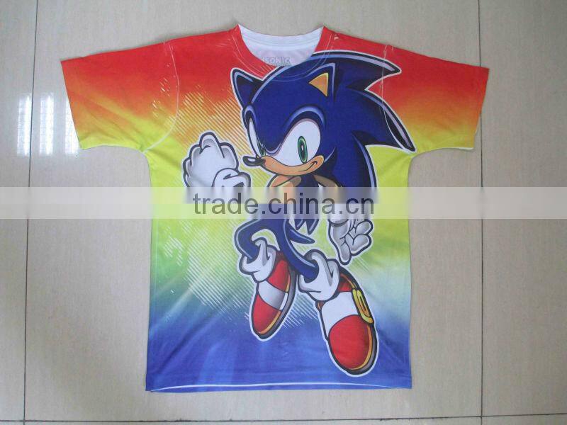 Hot sale !!! fashion 120grams full sublimation t shirt printing images