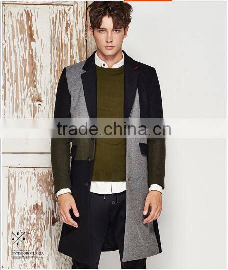 fashion design mid-long men coat winter coat