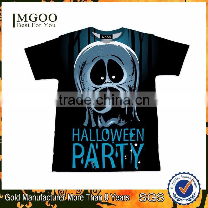 2016 MGOO Custom Digital Printing Clothes Halloween Christmas Design T-shirt Sublimation Printing Tshirt with Sexy Photo