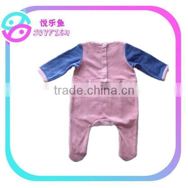 Velvet cartoons baby romper