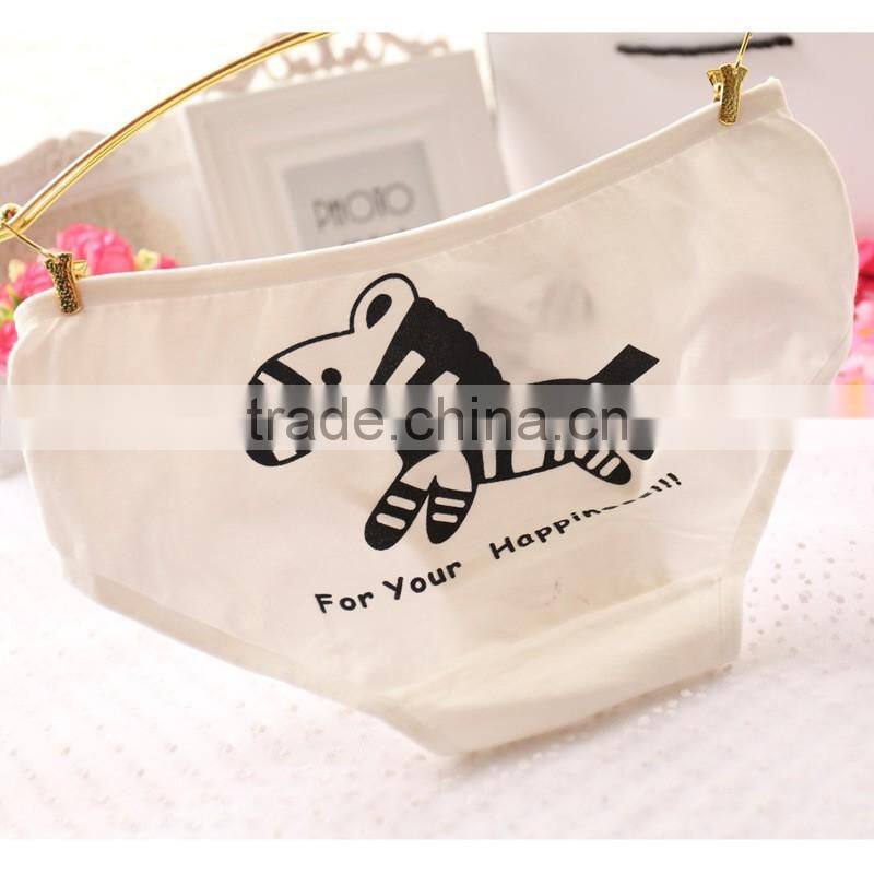 Top Quality teen girls cut cartoon horse Underwear Women cotton Panties